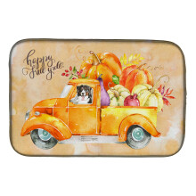 ""Caroline's Treasures CK2607DDM Fall Harvest Bernese Mountain Dog dish-drying-mats  14x21  Multicolor""