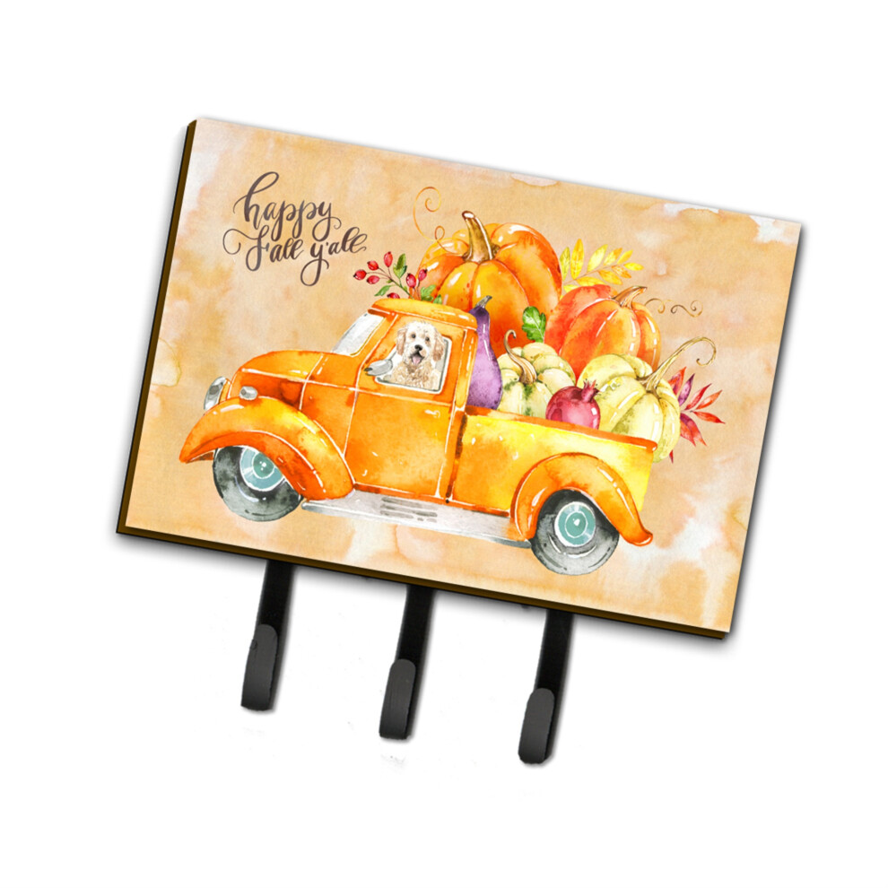 ""Caroline's Treasures Fall Harvest Goldendoodle Crochets Pour Laisse Ou Porte-Cl S Multicolore""-image