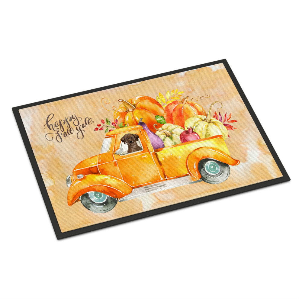 Caroline's Treasures Fall Harvest Chocolate Labrador Retriever-Fu Matte, Mehrfarbig-image