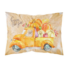 Fall Harvest Pomeranian Fabric Standard Pillowcase