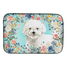 ""Caroline's Treasures CK3435DDM Bichon Frise dish-drying-mats  14 x 21  Multicolor""