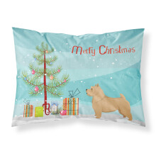 ""Caroline's Treasures Norwich Terrier Christmas Tree Fabric Standard pillowcases Multicolor""