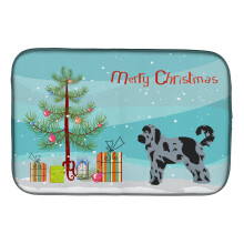 ""Caroline's Treasures CK3801DDM Aussiedoodle #2 Christmas Tree dish-drying-mats  14 x 21  Multicolor""