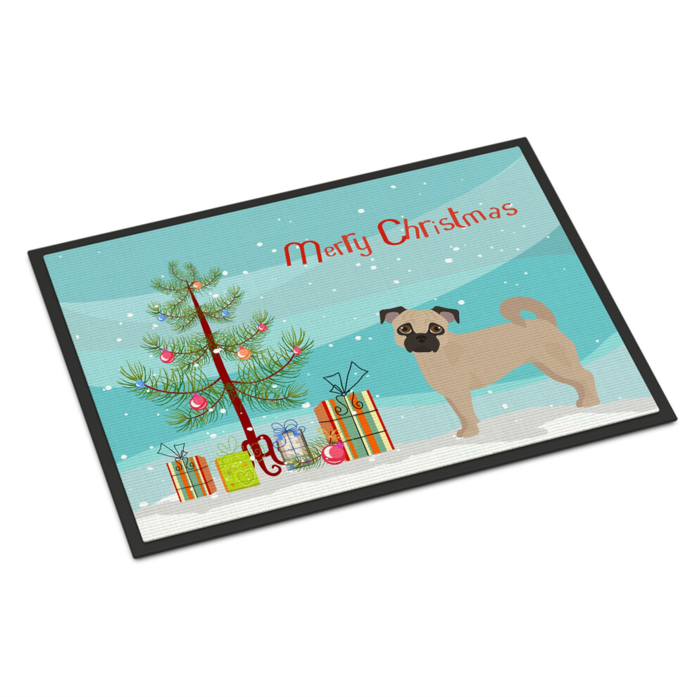 Caroline's Treasures Fawn Chug Weihnachtsbaummatte F R Drinnen Oder Drau En, 24 X 36 Fu Matten, Mehrfarbig-image