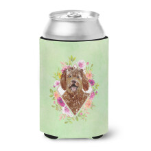 Caroline's Treasures CK4388CC Labradoodle Green Flowers Plechovka alebo dr iak na fla e na studen n poje 355 ml viacfarebn