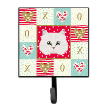 ""Caroline's Treasures Chinchilla Persian Longhair Cat Love Leash or Key Holder hooks Multicolor""