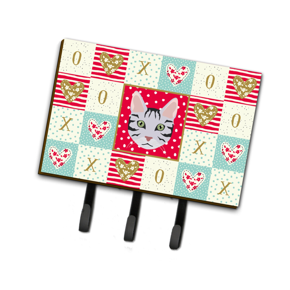 Caroline's Treasures Serengeti Cat Love Leine Oder Schl Sselhalter Mit Haken, Mehrfarbig-image