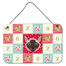 Caroline's Treasures Tonkinese Cat Love n stenn dekor cia na dvere s mot vom viacfarebnej macky