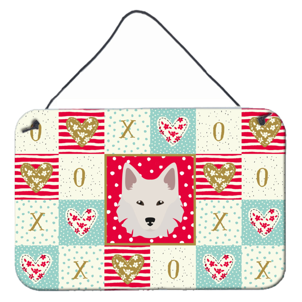 """"Caroline's Treasures Danish Spitz Love Stampe Da Appendere Alla Porta, Decorazione Da Parete Multicolore""""-image