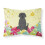 Easter Eggs Black Labrador Fabric Standard Pillowcase 1