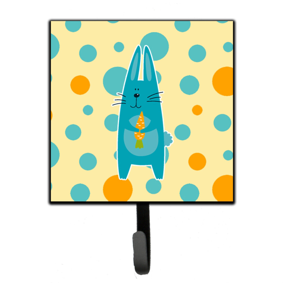 """"Caroline's Treasures Polkadot Rabbit Wall Hcek Small Multicolor""""-image