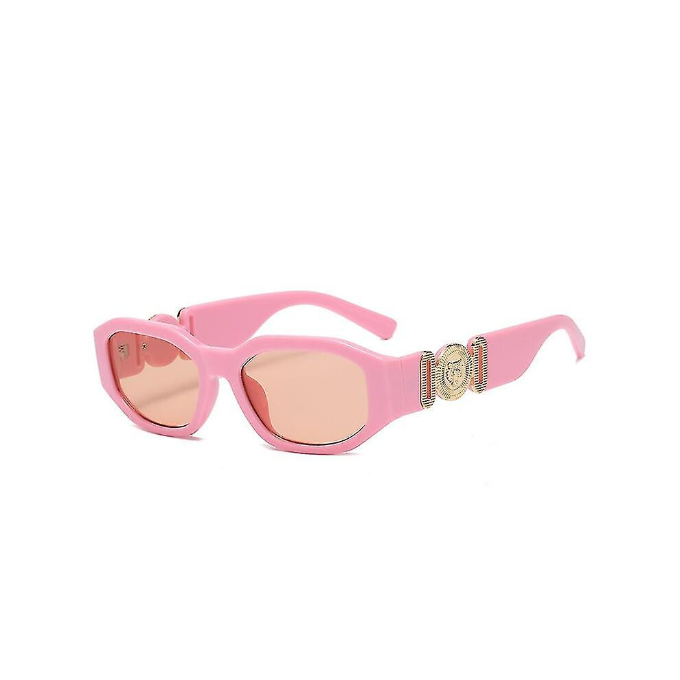 (pink) Small Rectangle Sunglasses Men Women Square Sun Glasses Travel Shades Vintage Retro Uv400 Lunette Soleil Femme Gafas De Sol