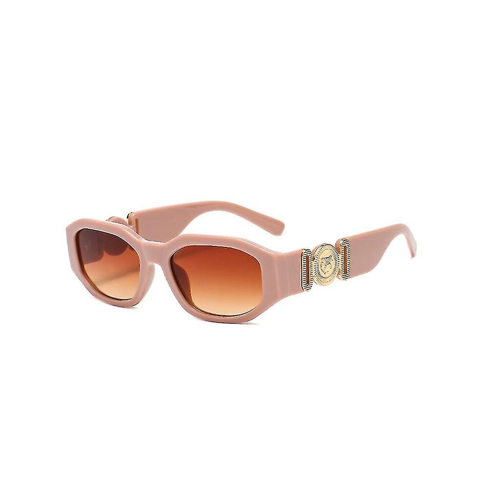 (tea) Small Rectangle Sunglasses Men Women Square Sun Glasses Travel Shades Vintage Retro Uv400 Lunette Soleil Femme Gafas De Sol