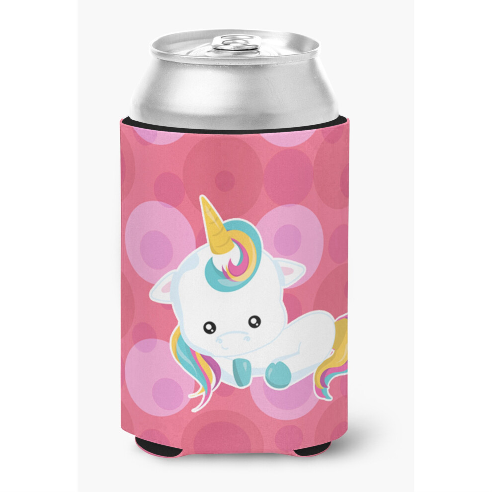 ?Caroline's Treasures Polkadots Unicorn Dosen- Oder Flaschenhalter, Mehrfarbig?-image