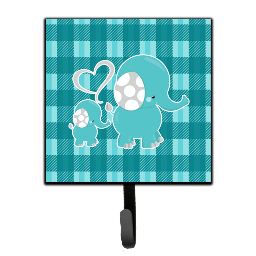 """"Caroline's Treasures Pat   re murale Plaid Momma et b   b       l   phant, petite taille, multicolore""""