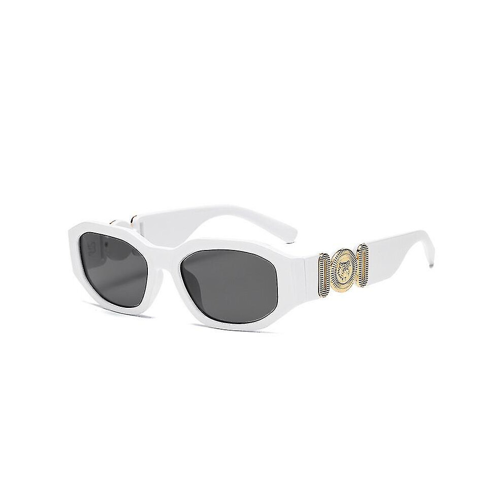 (white) Small Rectangle Sunglasses Men Women Square Sun Glasses Travel Shades Vintage Retro Uv400 Lunette Soleil Femme Gafas De Sol