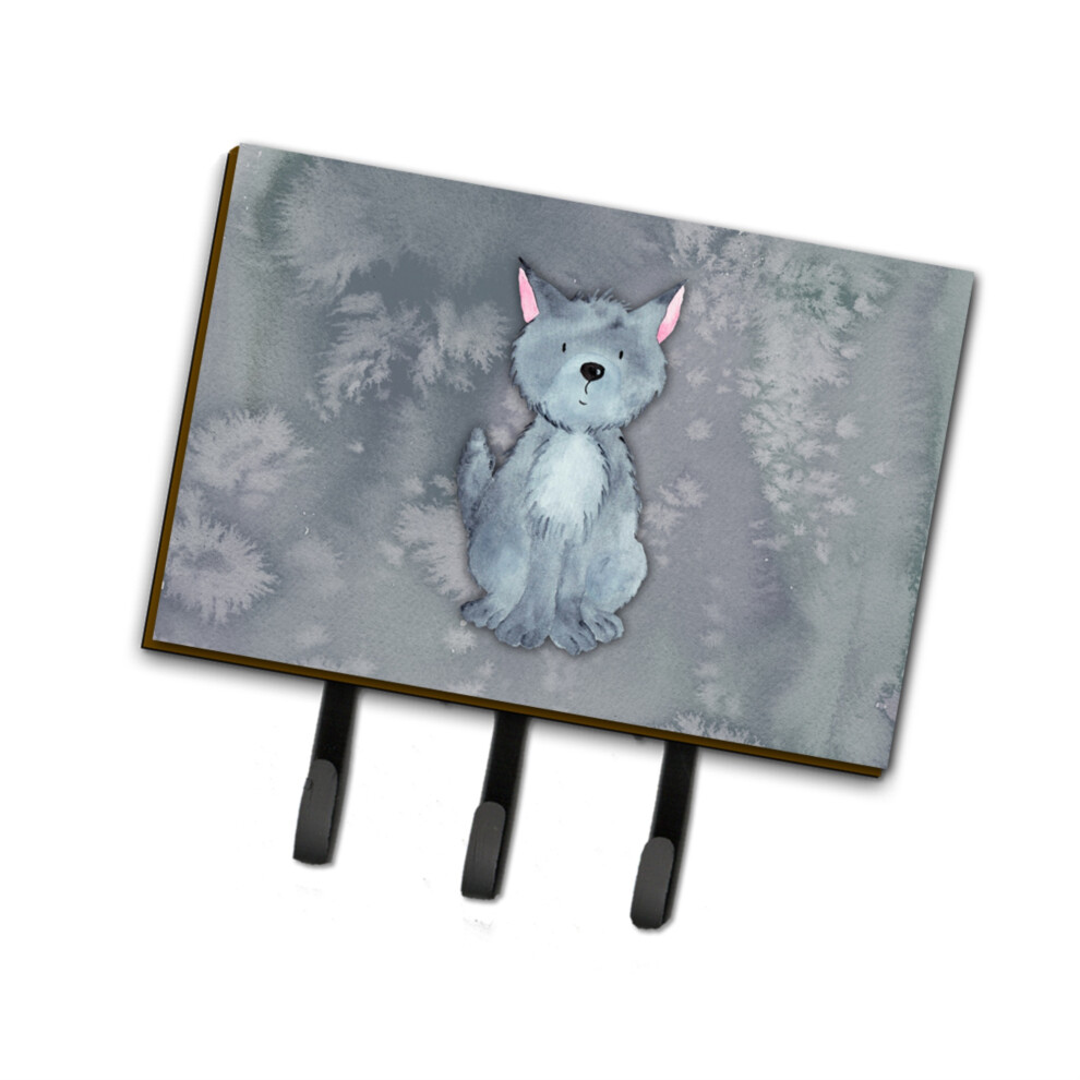 ""Caroline's Treasures Crochet Mural Triple Multicolore Motif Loup Aquarelle""-image