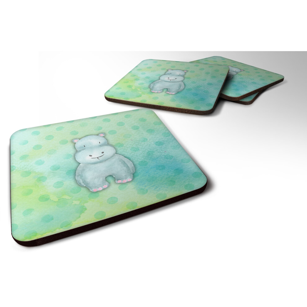 ""Caroline's Treasures Sous-Verres D Coratifs Pois Hippopotamus En Aquarelle 3,5"" Multicolore-image