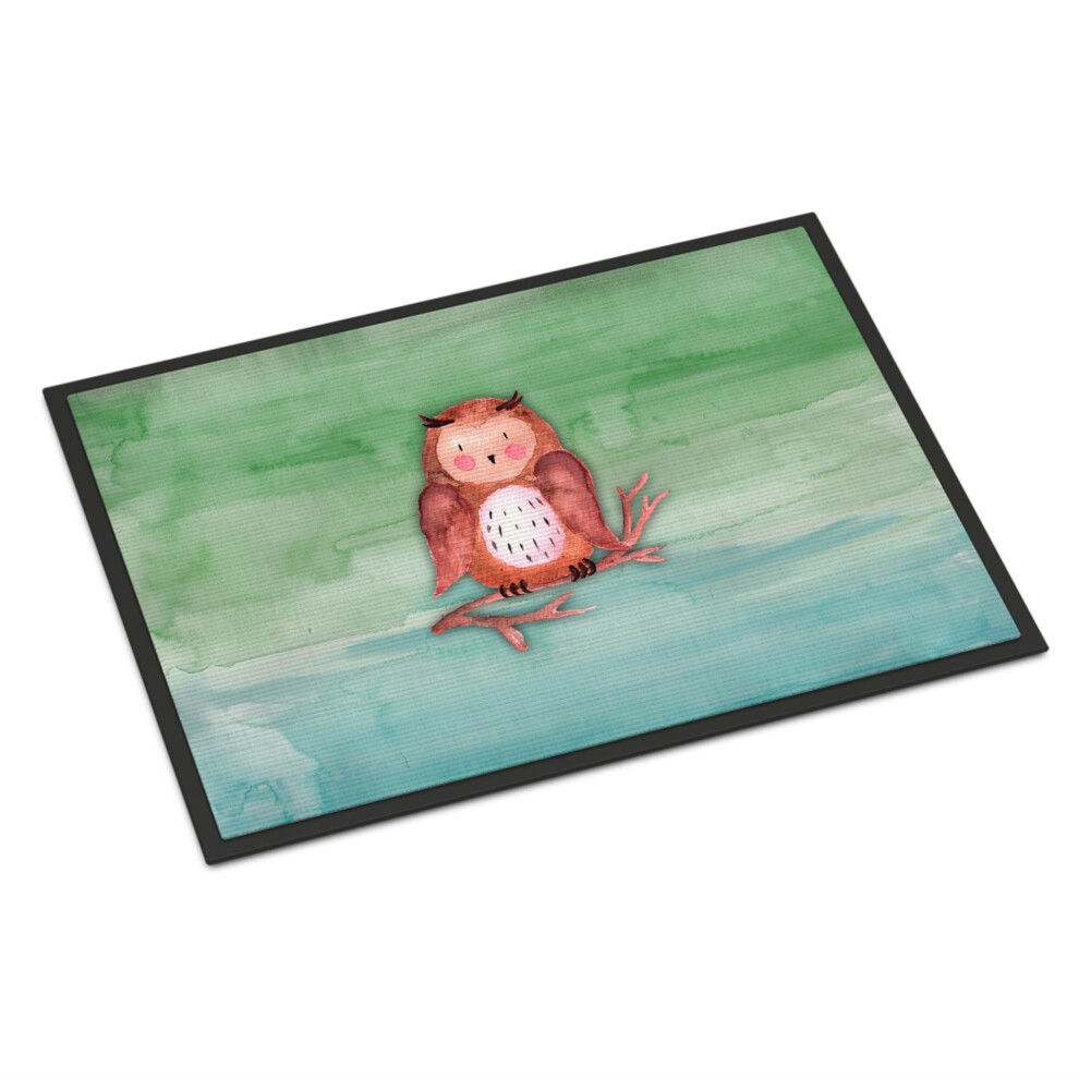 ""Paillasson Aquarelle Hibou Brun De Caroline Treasures 24"""""" X 36"""""" Multicolore""""-image