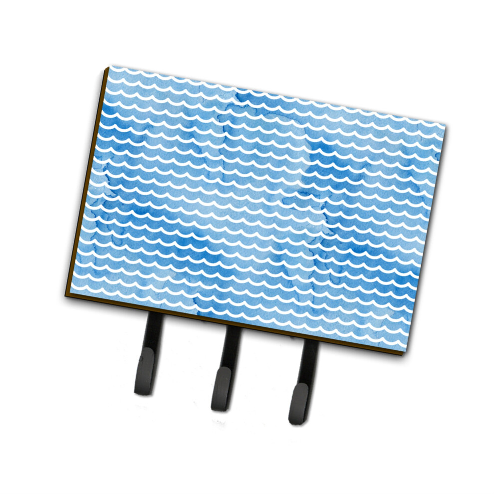 """"Caroline's Treasures Strand Aquarel Golven Wandhaak Drievoudig Veelkleurig""""-image