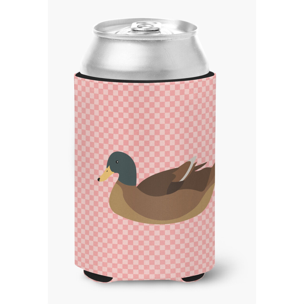 "Caroline's Treasures Porte-Canette DéCoratif à Carreaux Kaki Campbell Duck Pink Multicolore"-image