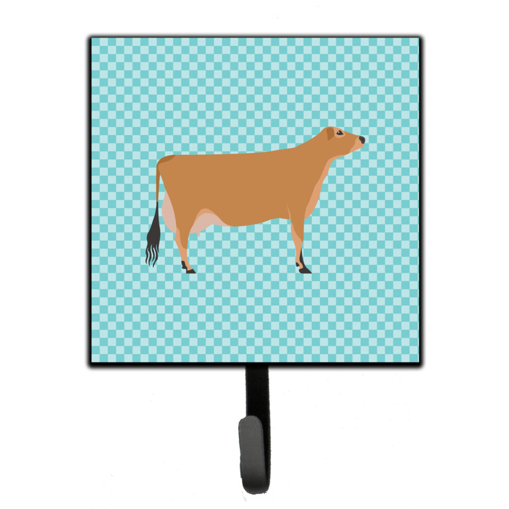 ""Panier Mural Carreaux Bleus En Vache Jersey De Caroline's Treasures, Petit, Multicolore""-image