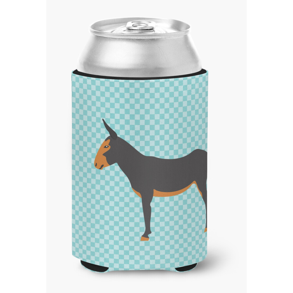 "Caroline's Treasures Catalaanse Ezel Blauw Geruit Decoratief Blikje Knuffel Veelkleurig"-image