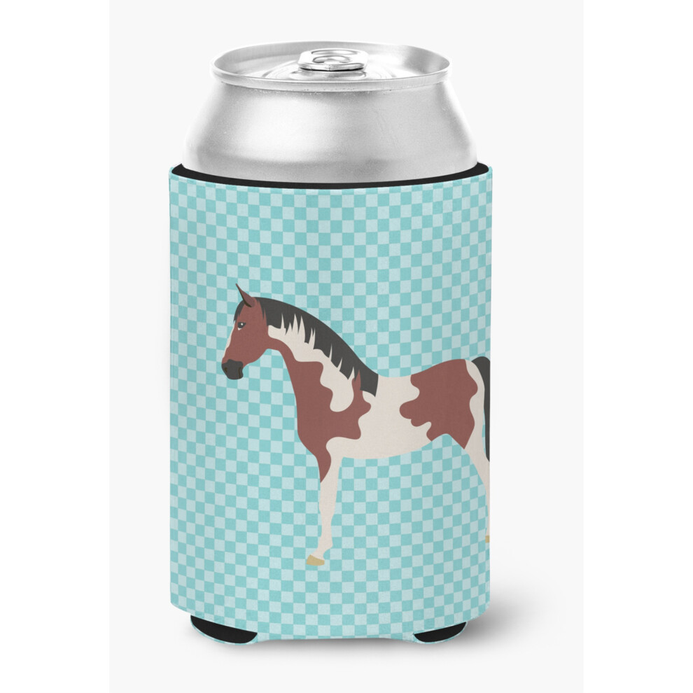 „Skarby Karoliny Pinto Koń W Niebieską Kratkę Dekoracyjna Puszka Hugger Wielokolorowa”-image