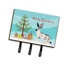 ""Caroline's Treasures English Spot Rabbit Christmas Wall Hook Triple""