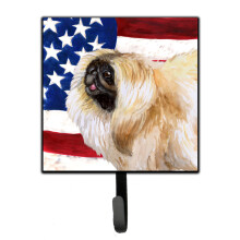 ""Caroline's Treasures Pekingese Patriotic Wall Hook  Small  Multicolor""