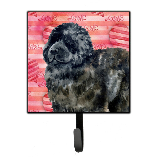""Caroline's Treasures Newfoundland Love Wall Hook  Small  Multicolor""