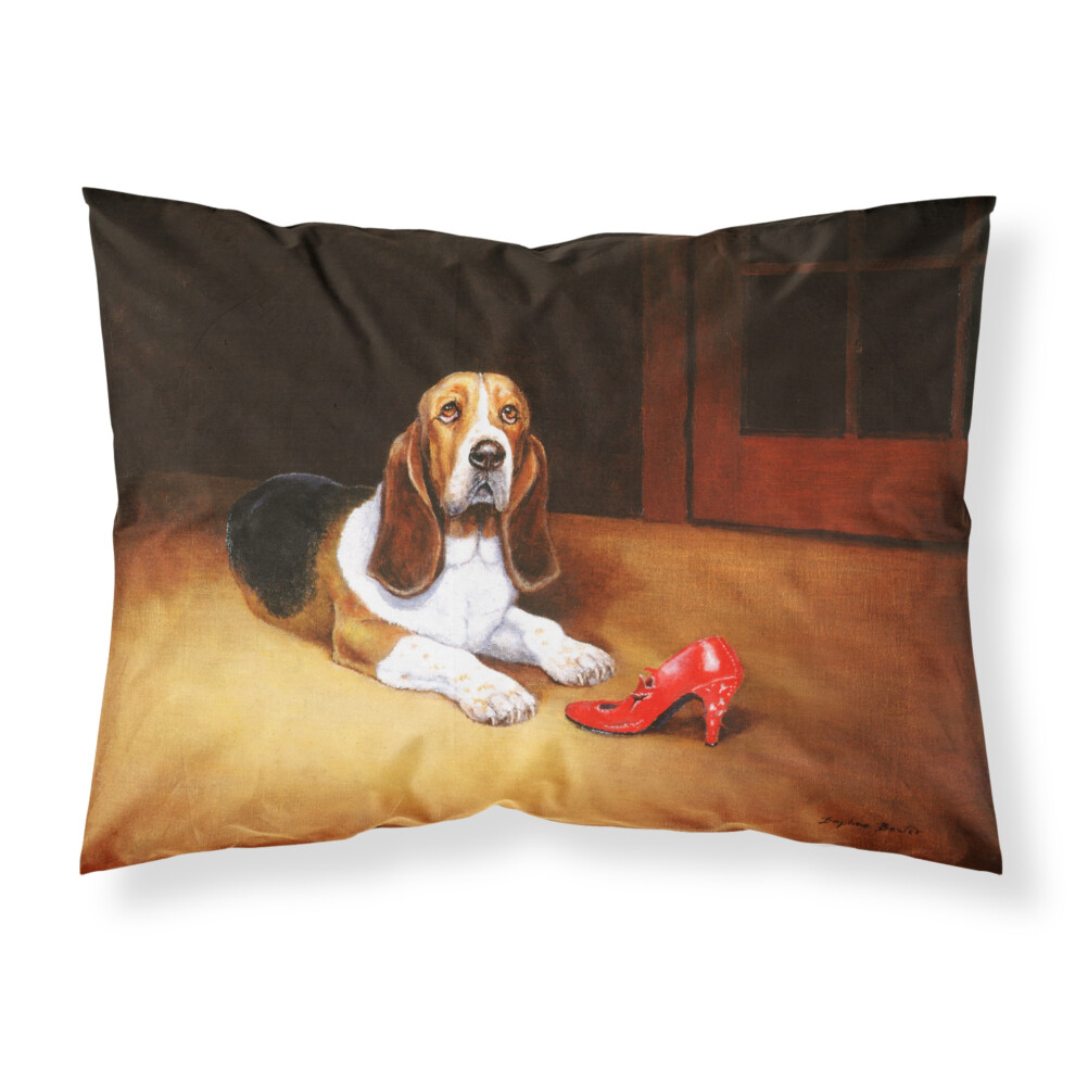 „„Caroline’S Treasures Basset And Shoe Fabric Standardowa Poszewka Na Poduszkę BDBA0372PILLOWCASE Wielokolorowa””-image
