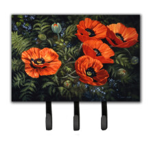 ""Caroline's Treasures BDBA0007TH68 Poppies by Daphne Baxter Leash or Key Holder  Large  Multicolor""