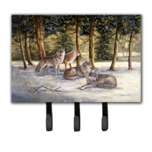 ""Caroline's Treasures BDBA0371TH68 Wolves by Daphne Baxter Leash or Key Holder  Large  Multicolor""