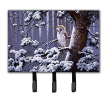 ""Caroline's Treasures Owl on a Tree Branch in the Snow Leash or Key Holder BDBA0303TH68  Triple  Multicolor""