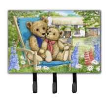""Caroline's Treasures Springtime Teddy Bears in Flowers Leash or Key Holder CDCO0306TH68  Triple""