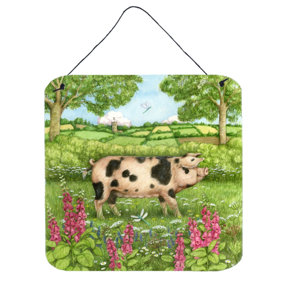 """"Caroline's Treasures Pigs Meadowsweet De Debbie Cook L Minas Para Colgar En La Pared O La Puerta CDCO0371DS66 6HX6W Multicolor""""-image