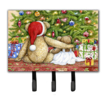 ""Caroline's Treasures Christmas Teddy Bears with Tree Leash or Key Holder CDCO0415TH68  Triple""
