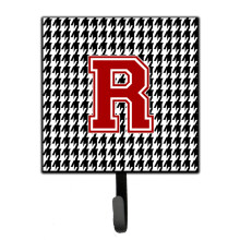 ""Caroline's Treasures CJ1021-RSH4 Monogram-Initial R Hounds Tooth Leash Holder or Key Hook Cj1021  Small  Multicolor""