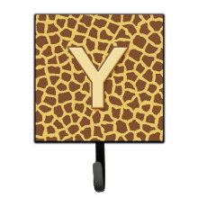 ""Caroline's Treasures CJ1025-YSH4 Letter Y Initial Monogram-Giraffe Leash Holder or Key Hook  Small  Multicolor""