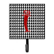 ""Caroline's Treasures CJ1035-ISH4 Letter I Initial Monogram-Hounds Tooth Black Leash Holder or Key Hook  Small  Multicolor""