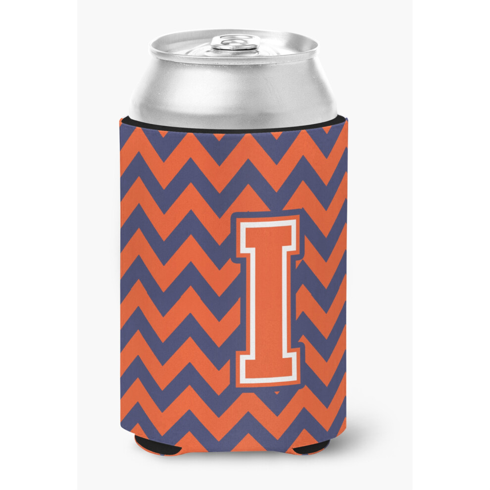 "Caroline's Treasures CJ1042-ICC Dose Oder Flasche Mit Buchstabe I, Chevron, Orange Und Blau, Mehrfarbig"-image