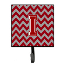 ""Caroline's Treasures Letter I Chevron Maroon and White Leash or Key Holder CJ1049-ISH4  Small  Multicolor""