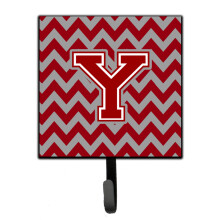 ""Caroline's Treasures Letter Y Chevron Maroon and White Leash or Key Holder CJ1049-YSH4  Small  Multicolor""