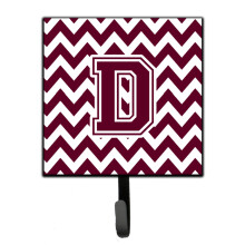 ""Caroline's Treasures Letter D Chevron Maroon and White Leash or Key Holder CJ1051-DSH4  Small  Multicolor""