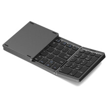 Foldable Bluetooth Keyboard, Usb Rechargeable Wireless Keyboard For Ios, Android, Windows Pc Laptop