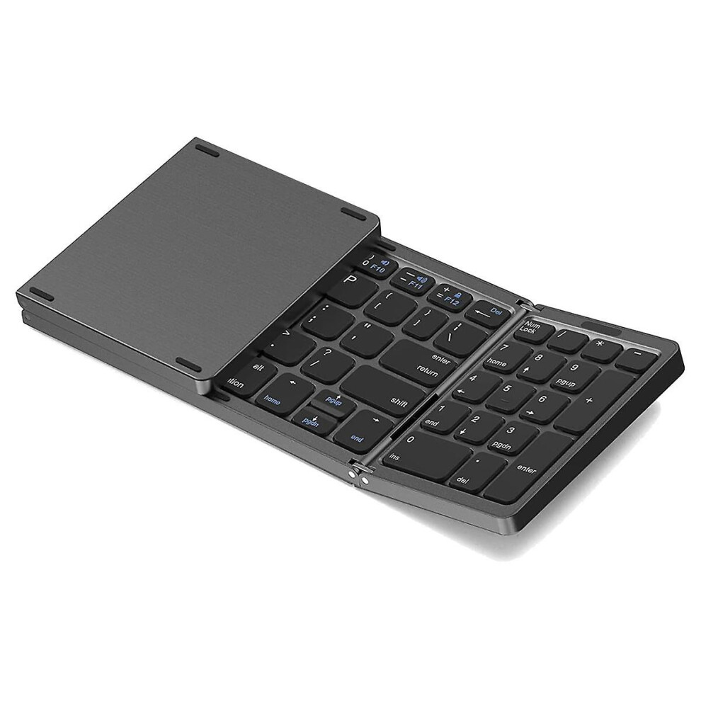 Foldable Bluetooth Keyboard, Usb Rechargeable Wireless Keyboard For Ios, Android, Windows Pc Laptop