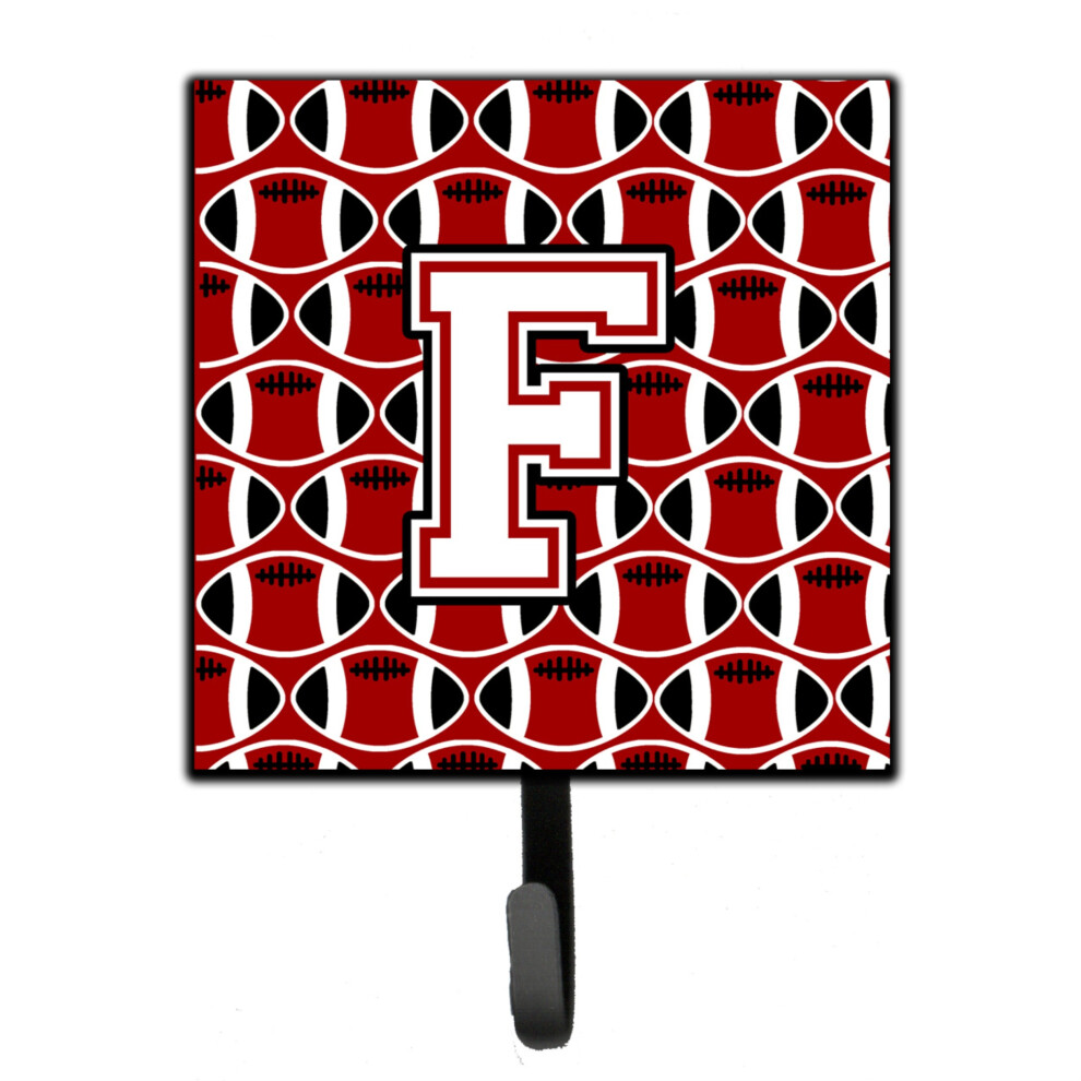 ""Caroline's Treasures Lettre F Cardinal De Football Et Porte-Cl S Blanc Ou Laisse CJ1082-FSH4 Petit Multicolore""-image