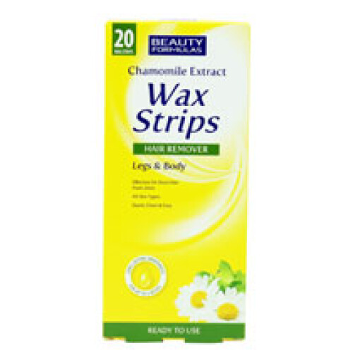 Beauty Formulas Wax Strips Legs & Body Chamomile