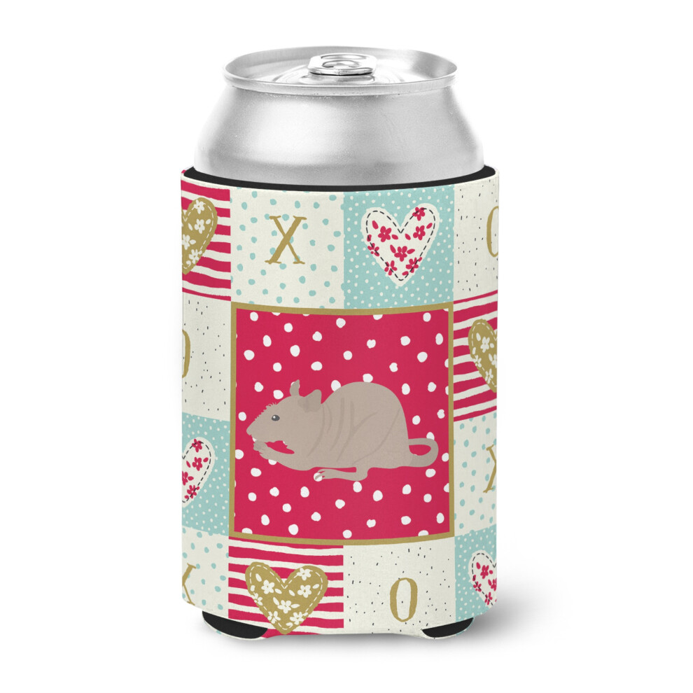 Caroline's Treasures Ck5460Cc Fuzz Rat Love Can Lub Bottle Hugger Cold-Beverage-Koozies Multicolor-image